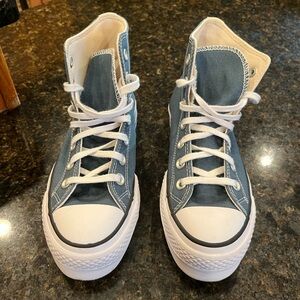Converse Teal High-Top Sneakers 5.5 women's